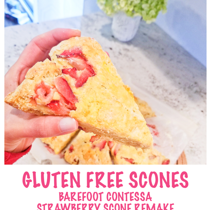 Gluten Free Strawberry Scones